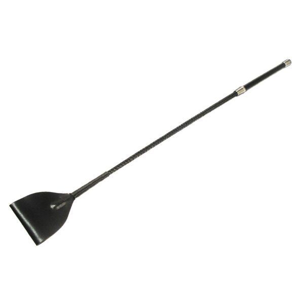 Mare Black Leather Riding Crop