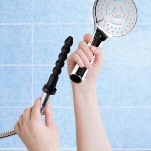 Shower Head with Silicone Enema Nozzle - with model