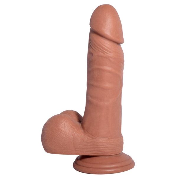 Mister Happy 5.5 Inch Dildo with Balls - Tan